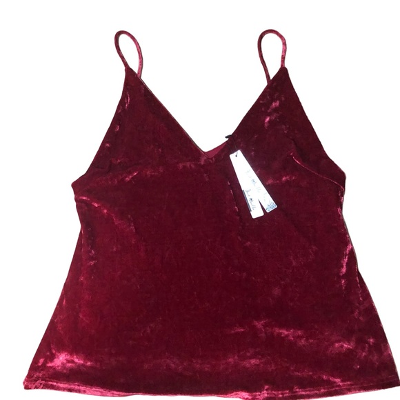 NWT- Just Quella Berry Velvet Tank SZ XL - Picture 4 of 12